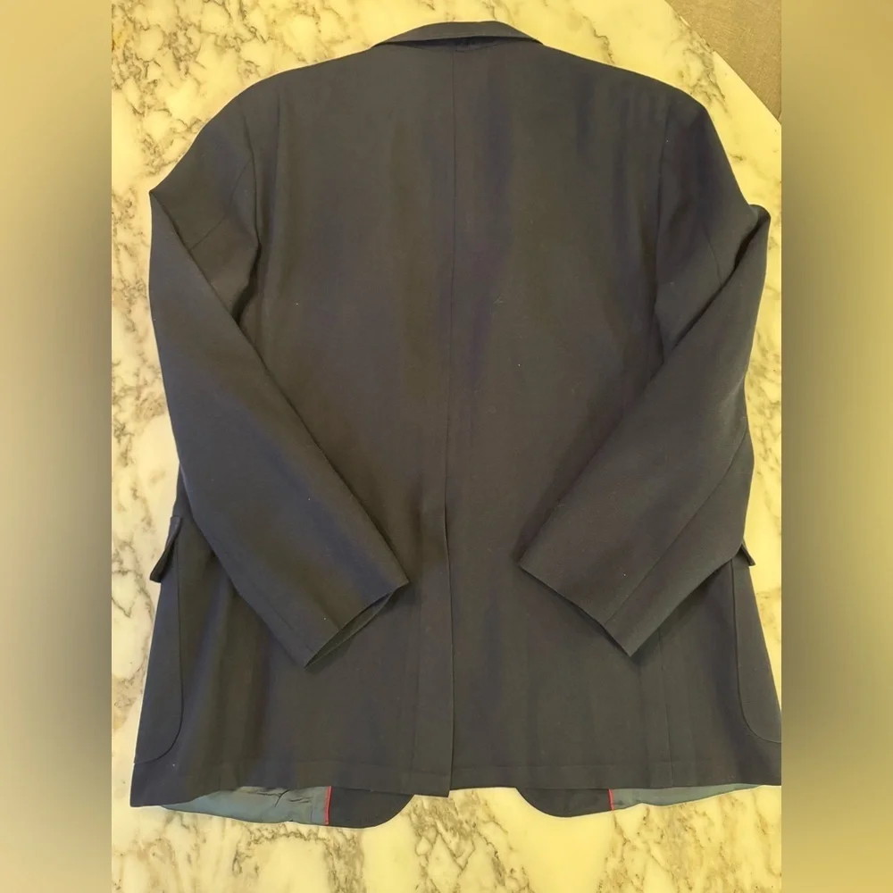 NWOT Nordstrom Navy Men’s Blazer with Gold Buttons 46R Store Return
